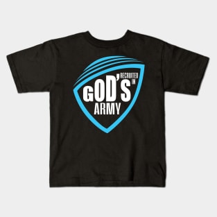 recruited in Gods army Kids T-Shirt